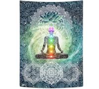 Arazzo verticale dei chakra, decorazione da parete con sette chakra, per yoga, meditazione, zen, decorazione da appendere alla parete, per camera da letto, hippie, loto spirituale, poster, coperta da