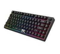 ARBITER Polar 75 - Tastiera da gioco magnetica - Trigger rapido w/SOCD Super Tap, telaio in alluminio CNC, interruttori effetto Hall Gen 2, manopola volume, RGB, keycap PBT Dye-Sub - Kitsune nero