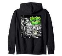 Arbitro Hater Baseball Umorismo Scheletro Fan Divertente Baseball Felpa con Cappuccio