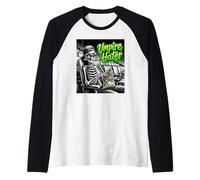 Arbitro Hater Baseball Umorismo Scheletro Fan Divertente Baseball Maglia con Maniche Raglan