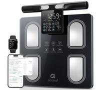 arboleaf Bilancia Impedenziometrica con 8 Elettrodi con Maniglia con Display Integrato, Bilancia Intelligente con Analisi Corporea con Bluetooth y APP, 50 Metriche, Capacità 180 kg