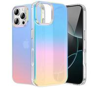 ÁRBOLORO Cover per iPhone 16 Pro Max, Telefono Custodia con Effetto Iridescente, Protezione Antiurto Antigraffio Traslucida Glassato Case per iPhone 16 Pro Max