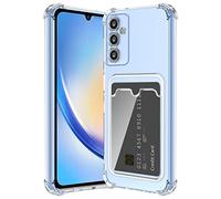 ÁRBOLORO Cover per Samsung Galaxy A34 5G Custodia con Slot per Schede Silicon TPU Trasparente Case Ultra Slim Clear Soft Bumper Anti-Graffio Antiurto Cover Case per Samsung Galaxy A34 5G