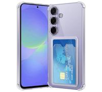 ÁRBOLORO Cover per Samsung Galaxy A36 con Porta Carte, Custodia Portafoglio con Slot per Schede Silicon TPU Trasparente Case Ultra Slim Clear Soft Bumper Anti-Graffio Antiurto Cover