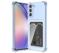 ÁRBOLORO Cover per Samsung Galaxy A55 con Porta Carte, Custodia Portafoglio con Slot per Schede Silicon TPU Trasparente Case Ultra Slim Clear Soft Bumper Anti-Graffio Antiurto Cover Case