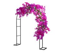 Arbor - Arco per rose da matrimonio, in acciaio inossidabile, resistente alle intemperie, per decorazione esterna di alta qualità, robusto supporto per arco da giardino (verde, altezza 2 m x larghezza