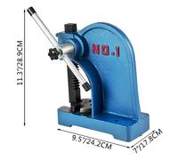 Arbor Press 1 Ton 3 Ton Leva manuale Cuscinetti montabili Ghisa for rivettatura, spremitura, punzonatura, piegatura, pressatura(1 Ton)