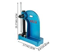 Arbor Press 1 Ton 3 Ton Leva manuale Cuscinetti montabili Ghisa for rivettatura, spremitura, punzonatura, piegatura, pressatura(3 Ton)