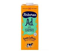 Arborea AD Latte Scremato UHT Senza Lattosio, Zero Grassi, 1 L, Confezione da 10