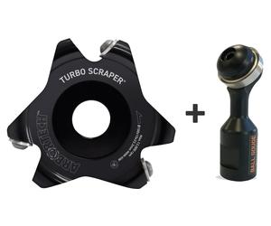 Arbortech SET Sgorbia a sfera e raschietto TURBO small silver