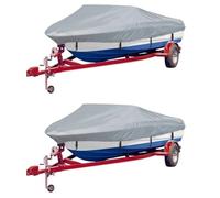 Arborthrum Bootspersenninge 2 PZ Copertura Barca Persenning Telone Barca Grigio Lunghezza 610-671 cm Larghezza 254 cm