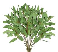 Arborus 6 rami artificiali, lunghi 80 cm, rami decorativi e rami, rami artistici come vero verde eucalipto, ramoscelli di fiori artificiali, decorazione per la cucina, il bagno, decorazione per la
