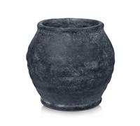 Arborus Vaso rustico per fiori da 15 cm, piccolo vaso di cemento con apertura di 11,9 cm, grigio chiaro, vintage, per piante secche, tavolo da soggiorno, ingresso, mensola, decorazione per la casa