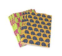 Arbos Kit 6 Quaderni Pups Dimensione A5 15x21 cm 48 Pagine a Righe in Carta Riciclata 80gr Copertina in Cartapapaglia
