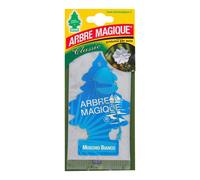 Arbre Magique Mono, Deodorante Auto, Fragranza Muschio Bianco, Profumazione Prolungata fino a 7 Settimane