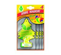 Arbre Magique, Deodorante Auto, Profumazione Lemon, Confezione Multipack 4 Pezzi