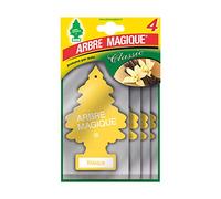 Arbre Magique Deodorante per Auto Profumazione Vaniglia Durata fino a 7 settimane Multipack 4 pezzi