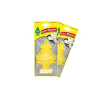Arbre Magique Duo Pack Vaniglia - Profumatore per Auto - 7 Settiane di Naturale Freschezza - Durata Costante - Fragranza Dolce con Note Calde di Vaniglia Caramellata