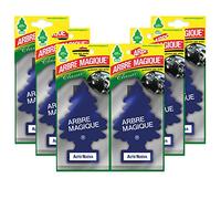 Arbre Magique Mono, Profumatore Auto, Fragranza Auto Nuova, Profumazione Classica ed Elegante, Durata fino a 7 Settimane, Made in Italy, Confezione da 6 Pezzi