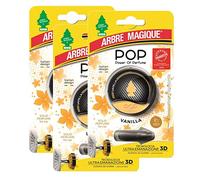 Arbre Magique Pop, Power of Perfume, Deodorante Auto, Fragranza Vanilla, Profumazione Fino a 30 Giorni, Multipack 3 Confezioni