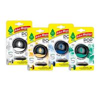 Arbre Magique POP, Profumatore Auto Solido, Confezione da 4 Pezzi Fragranza Blue Velvet + Vanilla + Fresh Musk + Green Mint, Profumazione Delicata e Fresca, Durata Fino a 30 Giorni