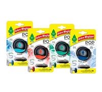 Arbre Magique POP, Profumatore Auto Solido, Confezione da 4 Pezzi Fragranza Ocean + Exocit + Green Mint + Blue Velvet, Profumazione Delicata e Fresca, Durata Fino a 30 Giorni