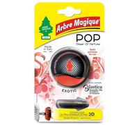 Arbre Magique POP, Profumatore Auto Solido, Fragranza Exotic, Profumazione Fresca e Fruttata, Durata Fino a 30 Giorni, Design Italiano, Confezione da 8 Pezzi
