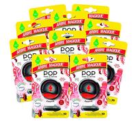 Arbre Magique POP, Profumatore Auto Solido, Fragranza Exotic, Profumazione Fresca e Fruttata, Durata Fino a 30 Giorni, Design Italiano, Confezione da 10 Pezzi