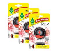 Arbre Magique Pop, Power of Perfume, Deodorante Auto, Fragranza Exotic, Profumazione Fino a 30 Giorni, Multipack 3 Confezioni