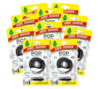 Arbre Magique POP, Profumatore Auto Solido, Fragranza Fresh Musk, Profumazione Morbida e Fresca, Durata Fino a 30 Giorni, Design Italiano, Confezione da 10 Pezzi