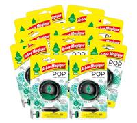 Arbre Magique POP, Profumatore Auto Solido, Fragranza Ice Pine o Green Mint, Fragranze Assortite, Profumazione Decisa e Fresca, Durata Fino a 30 Giorni, Design Italiano, Confezione da 12 Pezzi