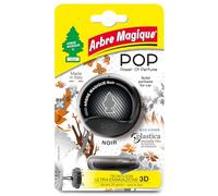 Arbre Magique POP, Profumatore Auto Solido, Fragranza Noir, Profumazione Dinamica e Sportiva, Durata Fino a 30 Giorni, Design Italiano, Confezione da 1 Pezzo