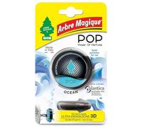 Arbre Magique POP, Profumatore Auto Solido, Fragranza Ocean, Profumazione Delicata e Fresca, Durata Fino a 30 Giorni, Design Italiano, Confezione da 10 Pezzi