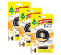 Arbre Magique Pop, Power of Perfume, Deodorante Auto, Fragranza Vanilla, Profumazione Fino a 30 Giorni, Multipack 3 Confezioni