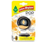 Arbre Magique POP, Profumatore Auto Solido, Fragranza Vaniglia, Profumazione Dolce e Delicata, Durata Fino a 30 Giorni, Design Italiano, Confezione da 3 Pezzi