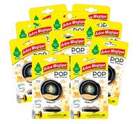 Arbre Magique POP, Profumatore Auto Solido, Fragranza Vaniglia, Profumazione Dolce e Delicata, Durata Fino a 30 Giorni, Design Italiano, Confezione da 10 Pezzi