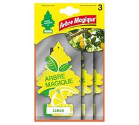 Arbre Magique, Profumatore Auto, Fragranza Limone, Profumazione Fresca e Fruttata, Durata fino a 7 Settimane, Made in Italy, Formato Multipack da 3 Pezzi