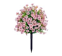Arbusti artificiali - Piante artificiali | Cespugli di arbusti con, per esterni Punta finta palla topiaria realistica, Palle di fiori all'aperto, per portico Patio Cortile Feste Festival Uffici