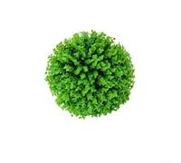 Arbusto artificiale in legno di bosso con catena da appendere, decorazione per esterni, per cortile, sentiero, paesaggio, verde, 28 cm (B 31 cm)