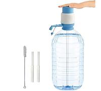 ARBUTUS Dispenser acqua manuale per caraffe, compatibile con bottiglie da 5 e 8 litri, diametro bocca 38 o 48 mm, pompa ad acqua, polipropilene, altezza max 34 cm