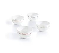 Arc 5794900 Set 4 Ciotole Zuppa In Vetro Opale Decorate Cl 75