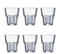 6x Bicchieri In Vetro Temperato Trasparente Granity Cl27