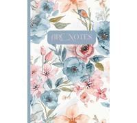 ARC Notes: A Companion Notebook for Writing Advanced Reader Copy Reviews | Blue and Peach Watercolour Floral Cover