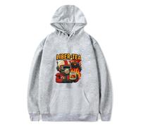 ARC Raiders Merch Liber Tea Character Cute Hoodie Manica Lunga Video Game Pullover Divertente Casual Abiti Unisex, Grigio, XS