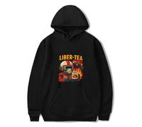 ARC Raiders Merch Liber Tea Character Cute Hoodie Manica Lunga Video Game Pullover Divertente Casual Abiti Unisex, Nero , 4XL