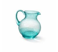 ARCA, Caraffa 2 Litri in Plastica Acrilica, Brocca per Acqua, Succhi di Frutta, Cocktail e Altre Bevande, Collezione Hammered, Colore Azzurro