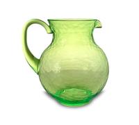 ARCA, Caraffa 2 Litri in Plastica Acrilica, Brocca per Acqua, Succhi di Frutta, Cocktail e Altre Bevande, Collezione Hammered, Colore Verde