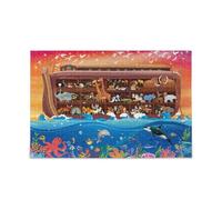 Arca di Noè Animal & Marine Life Pattern - Puzzle accento scuola di pesce puzzle per adulti perfetto per serate di gioco 500 pezzi