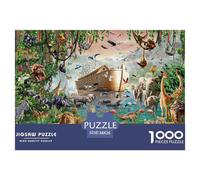 Arca di Noè | Animale Selvatico Puzzle Da 1000 Pezzi, Gioco Educativo Impegnativo Interattivo Per Adulti E Bambini, Elegante Decorazione Per La Casa | Regalo 38x26cm/1000pcs