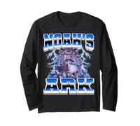 Arca di Noè Animali cristiani Anni '90 Bootleg Style Maglia a Manica